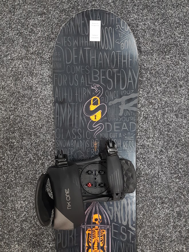 Gebrauchtes Rossignol Circuit Snowboard + Head Nx One Bindungen Größe L