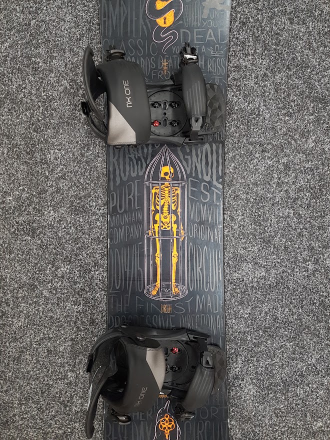 Gebrauchtes Rossignol Circuit Snowboard + Head Nx One Bindungen Größe L