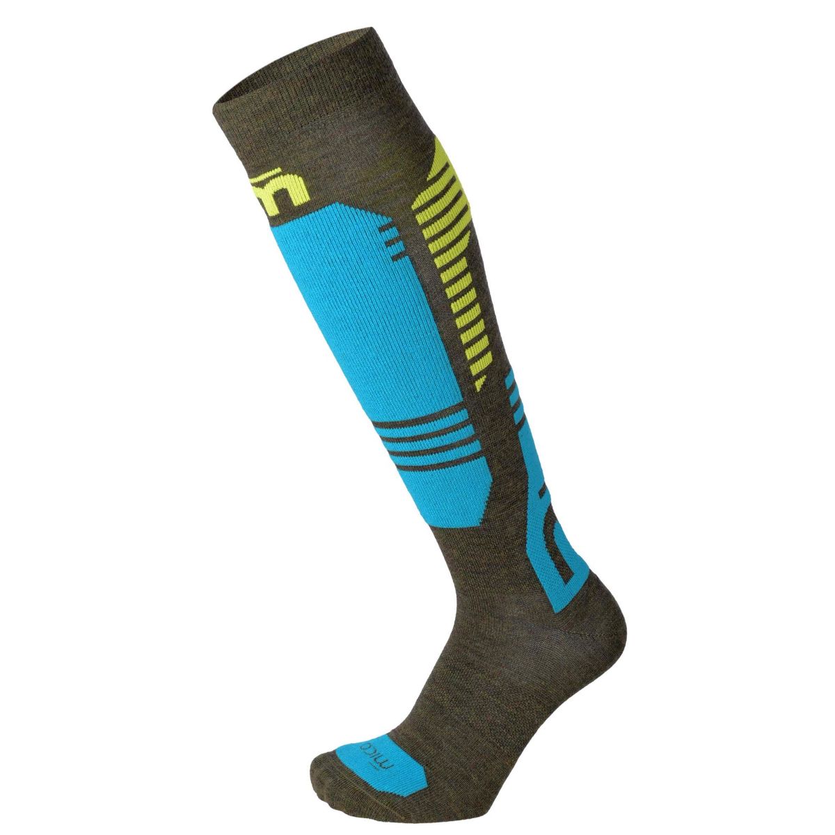 Ponožky MICO LIGHT W.SUPERTHERMO MERINO KIDS SKI SOCK, VERDE MILITARE