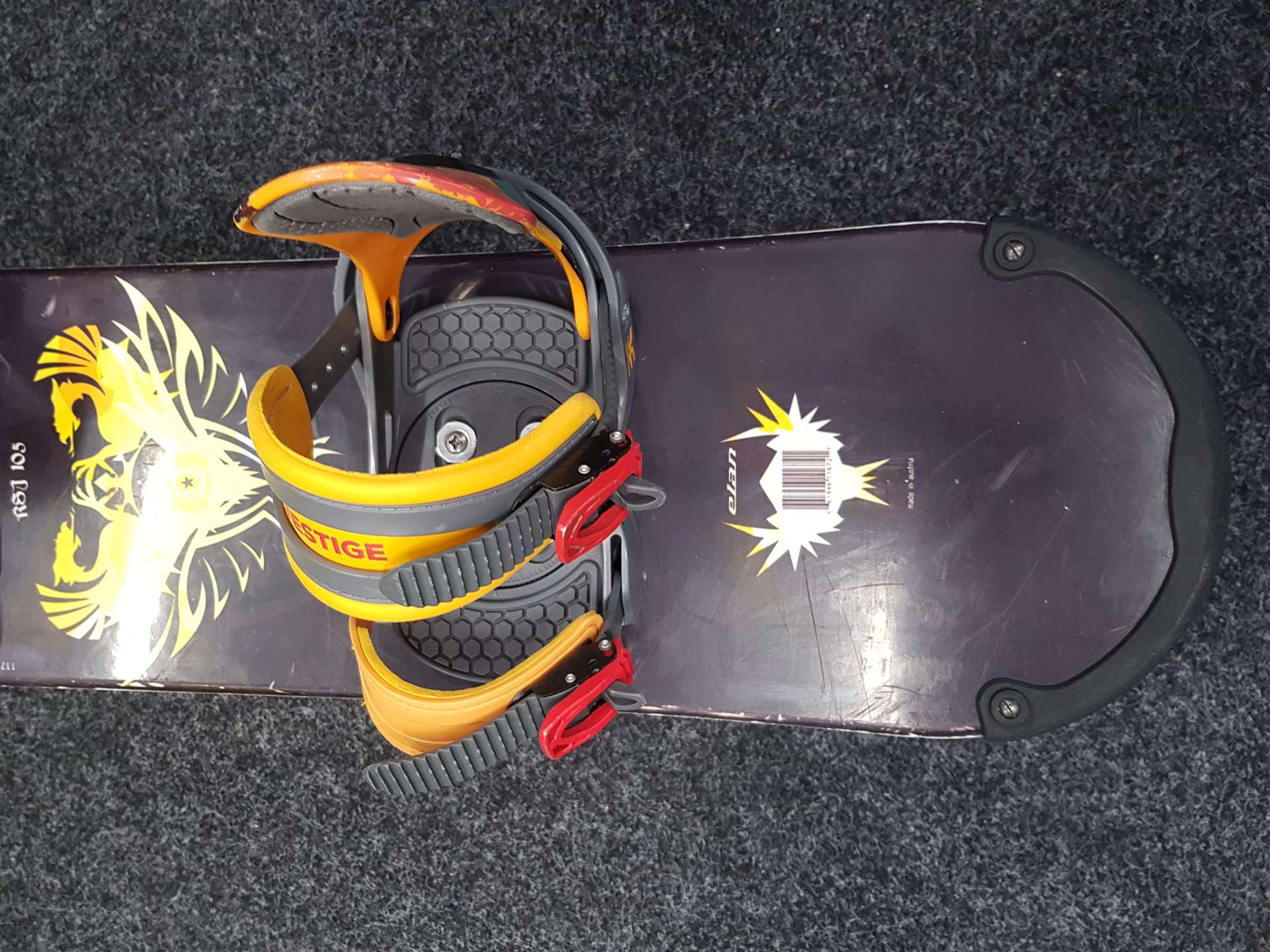 Gebrauchtes Elan RSJ Snowboard + Westige Bindungen Größe XS